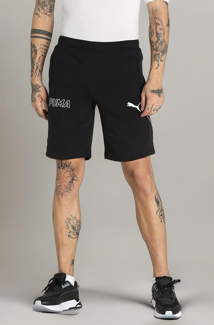 Puma Men's Bermuda Shorts (58283801_Black_S) : Amazon.in: Fashion