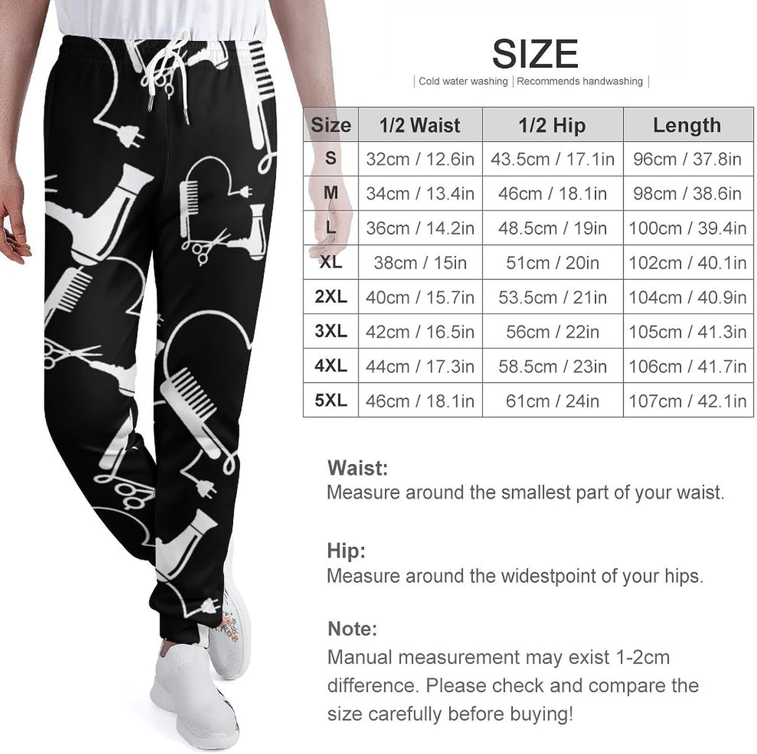 Hairdresser Hairstylist Love Barber Tool 1 Men's Sweatpants Novelty Jogging Pants Sports Running Bottoms Trousers Women