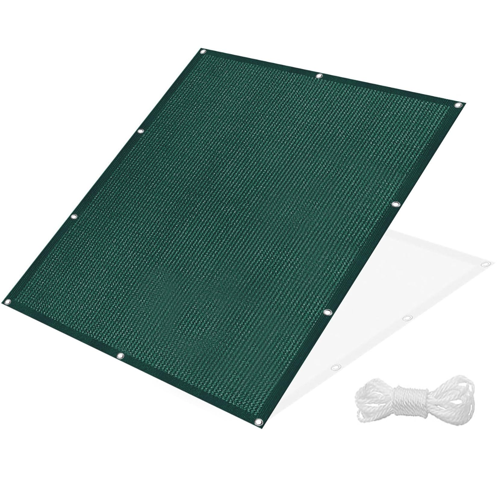 Voile d'ombrage pour terrasse et grand jardin 325x900 cm vert foncé