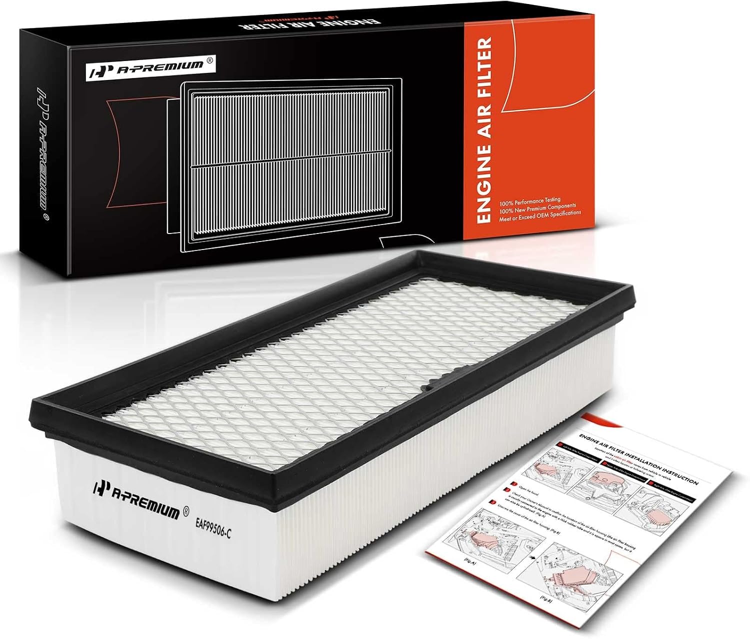 A-Premium Engine Air Filter (replacement) for Ford Explorer and Police Interceptor Utility