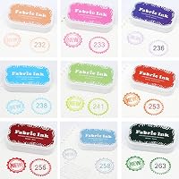 Fatiya Textil Bélyegzőpárna - Sötétzöld Mosható Tintapárna Ruhára, Fára, Papírra - Kézműves Alkotásokhoz, Kártyakészítéshez, Ujjlenyomatokho 5