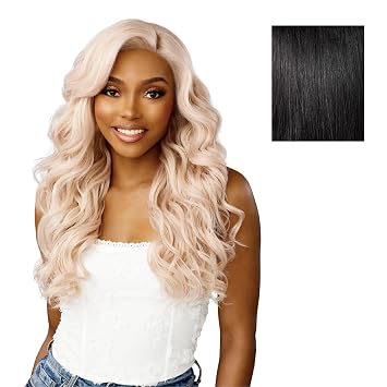Sensationnel Dashly Lace Front Wig - Unit 56 Hand Tied Laceparting Ear to Ear Synthetic 1 JETBLACK