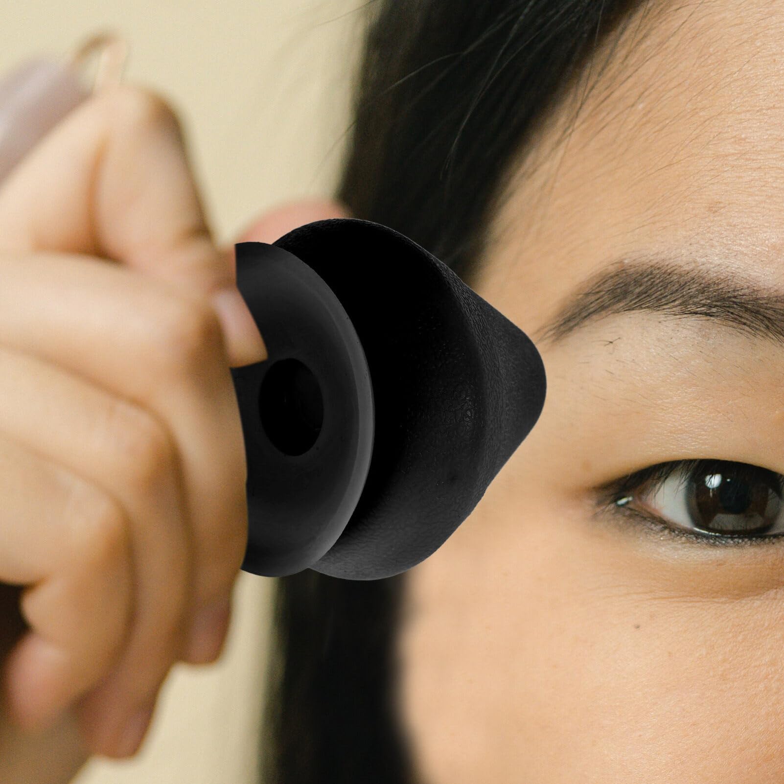 Beavorty Massage Ball with Suction Cup Wall Mount Back Massager Muscle Knots Back Pain Reliefs Tool Self Targeted Pressure Massage Therapys for Neck Shoulder Feet Leg Black