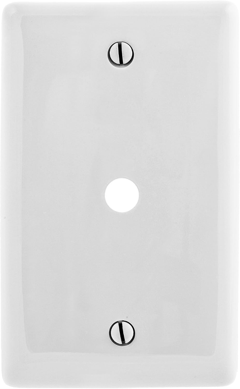 Bryant Electric NP11W 1-Gang 1-Telephone Opening Box Mount Nylon Wallplate, 0.406" (10.33mm), White