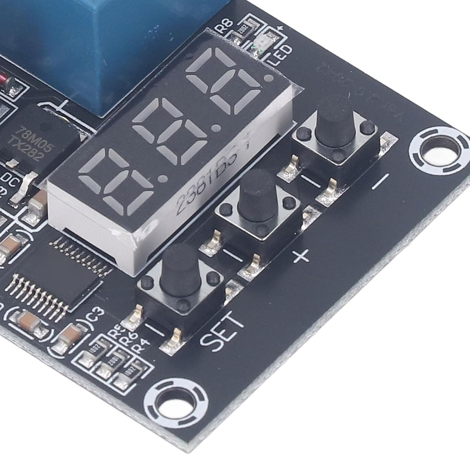 Voltage Relay Module DC 0‑99.9V 12A with Upper Lower Limit Detection and Battery Discharge Timing Control Over Voltage Protection