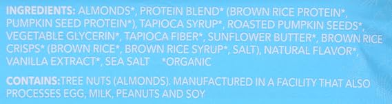 Aloha Organic Vanilla Almond Crunch Protein Bars, 14g Plant-Based Protein, USDA Certified Organic, Gluten Free & Non-GMO, 1.9 Oz (Pack of 12)