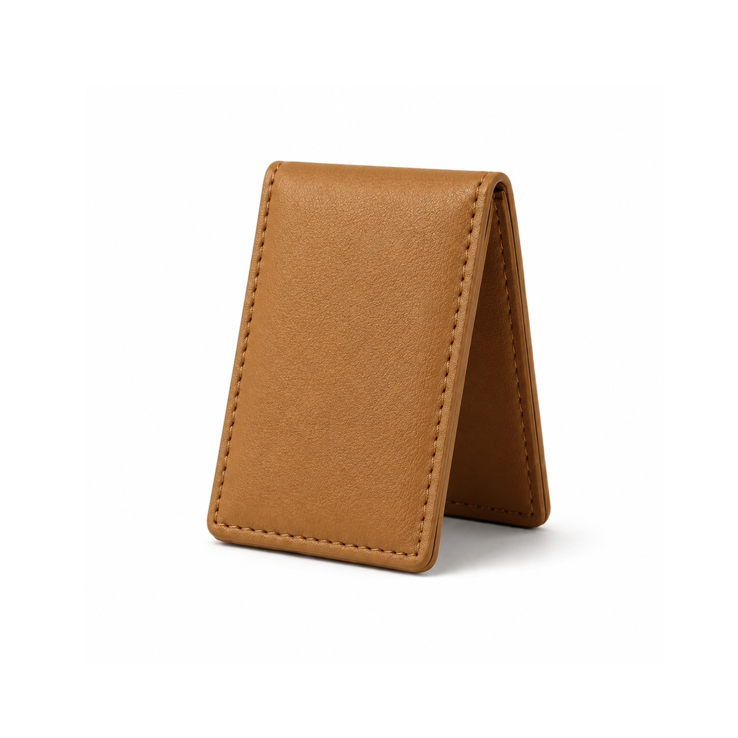 LB LEATHERBOSS Men's New Leather Strong Magnetic Money Clip (Tan)
