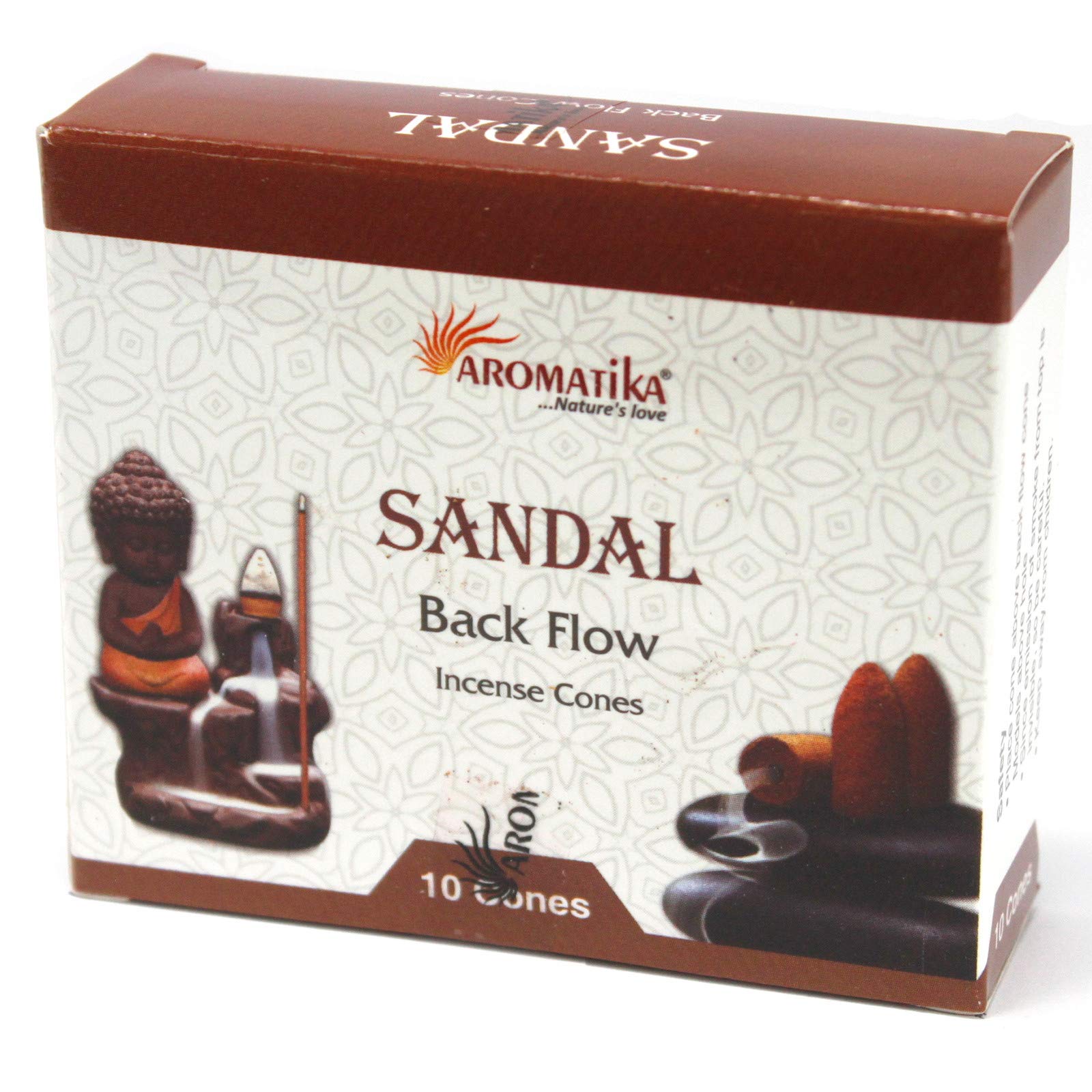 PALO SANTO Incense Cones Back Flow Natural Sandal