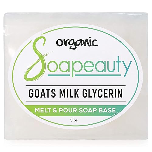 Miniatura 9 de Base de jabón de leche de cabra para derretir y verter - Base de jabón de glicerina para pieles sensibles - Base de jabón transparente perfecta para