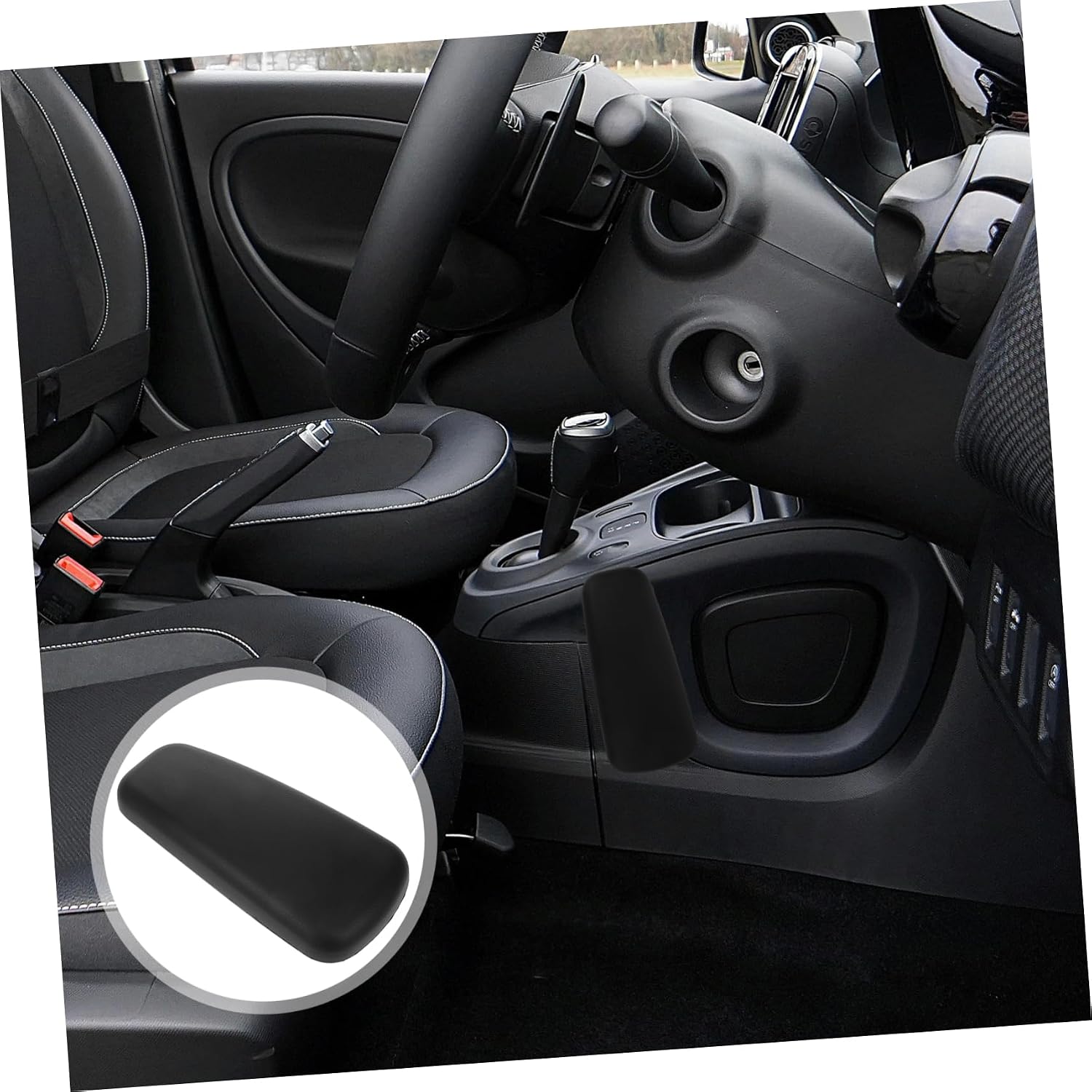Car Door Leg Cushion Comfort Pad for Car Interiors Fit Elbow Pad Black