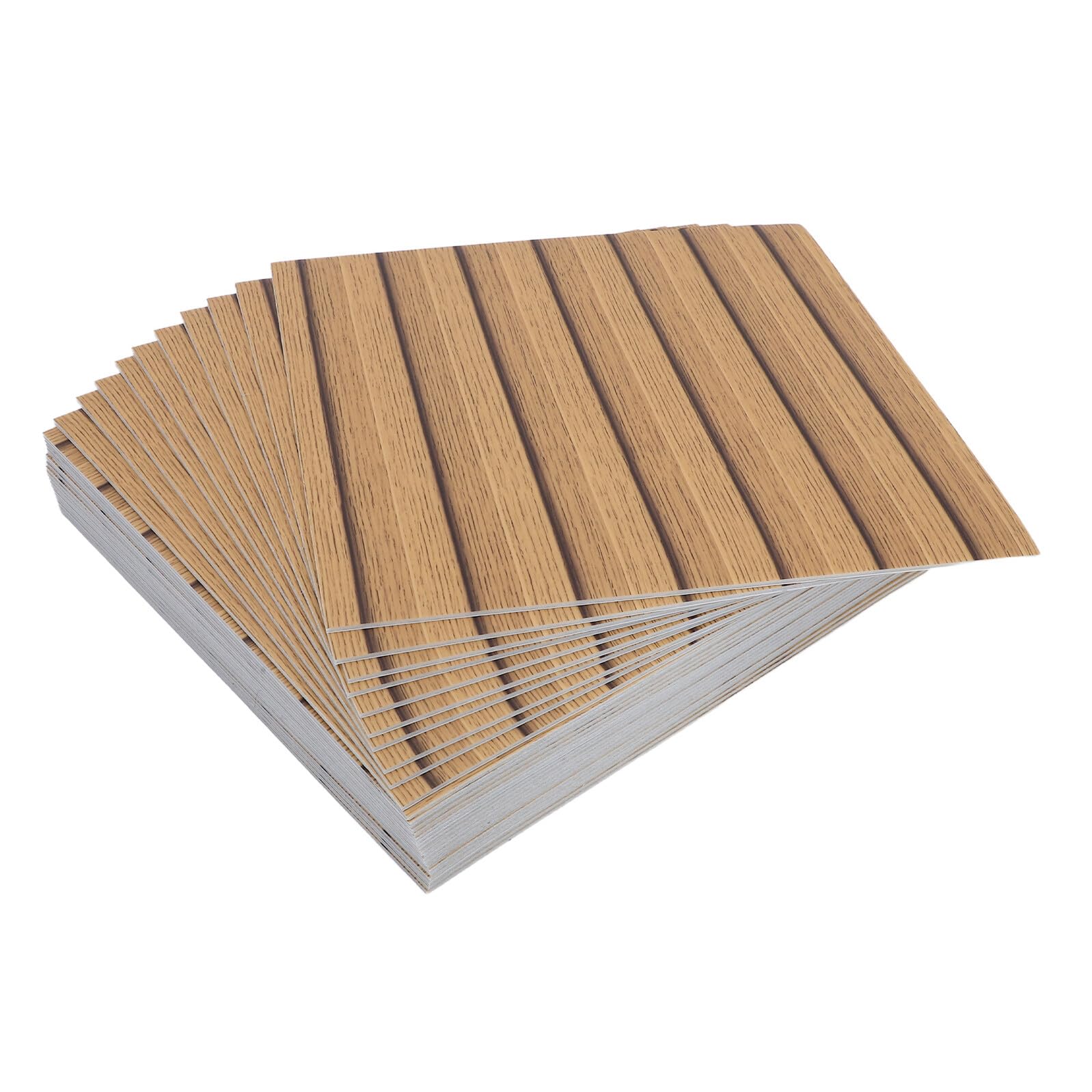 WOONEKY 30 Pezzi Pannelli Murali Autoadesivi in Pet Effetto Venatura Legno Impermeabili 30x30cm per Ristrutturazione Casa Design Moderno e Facile Installazione Fai-da-te