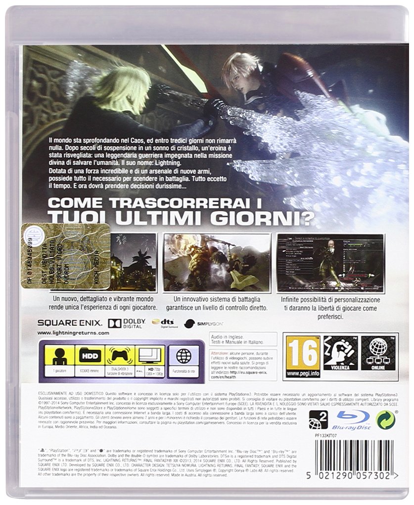 Lightning Returns Final Fantasy XIII (PS3 - ALTERNATE PRINT) *AS NEW