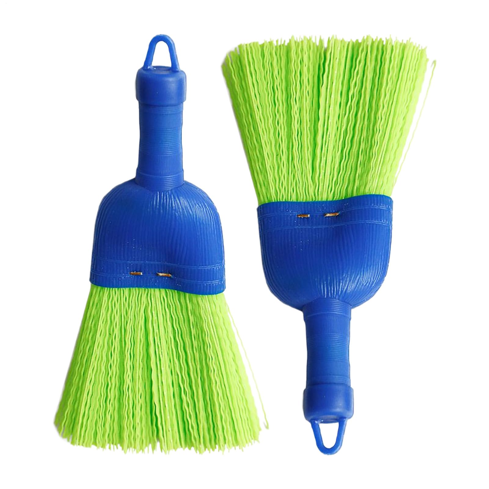 Escoba batidora de mano portátil con cepillo de cerdas para limpieza eficiente del hogar