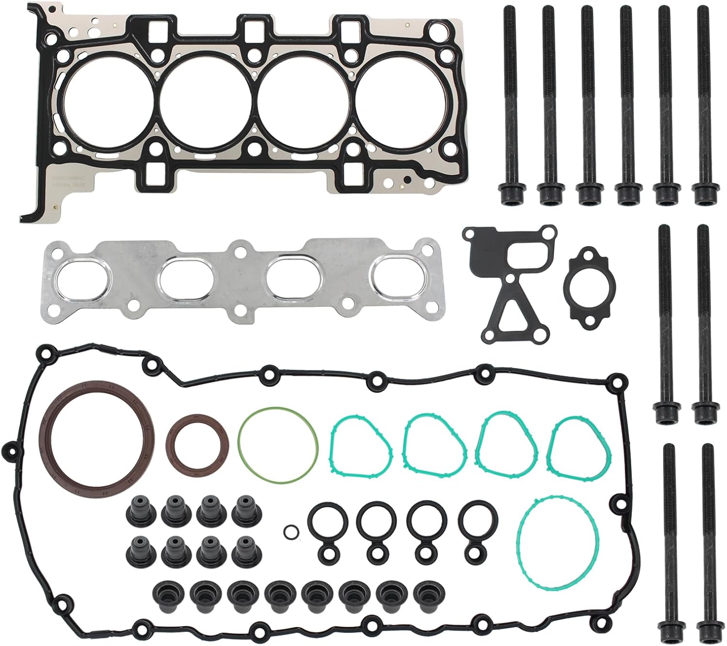 Engine Cylinder Head Gasket Set with Bolts for Dodge Dart 2013-2016