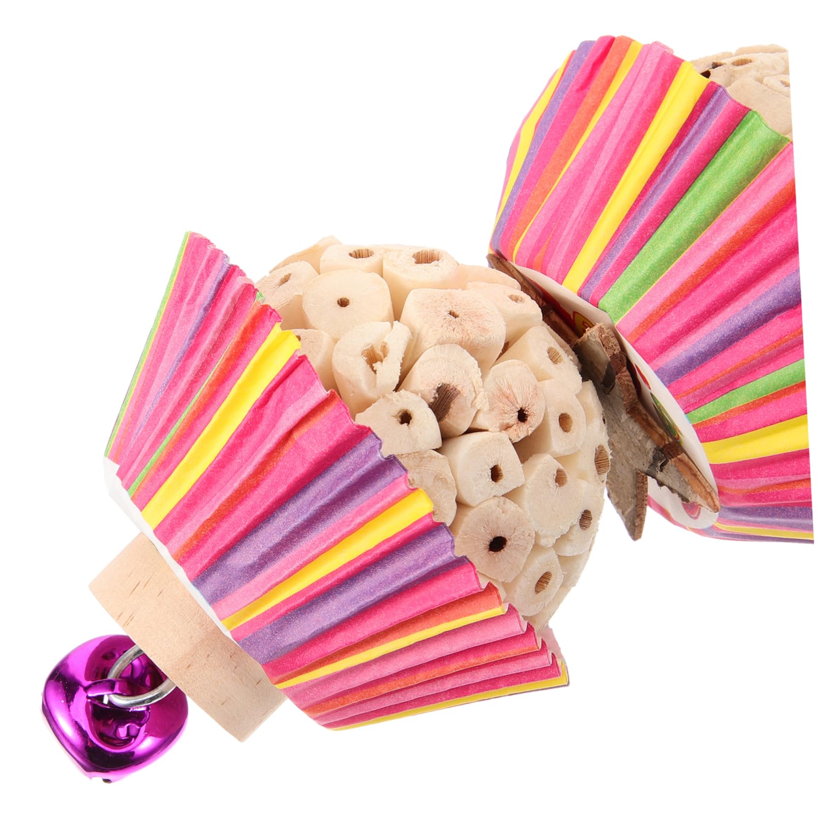 BESPORTBLE Parrot Chewing Toy Suspendu pour Oiseaux Jouet à Mâcher Amusant Et Décoratif pour Perroquets Et Calopsittes pour Forage Divertissement des Oiseaux