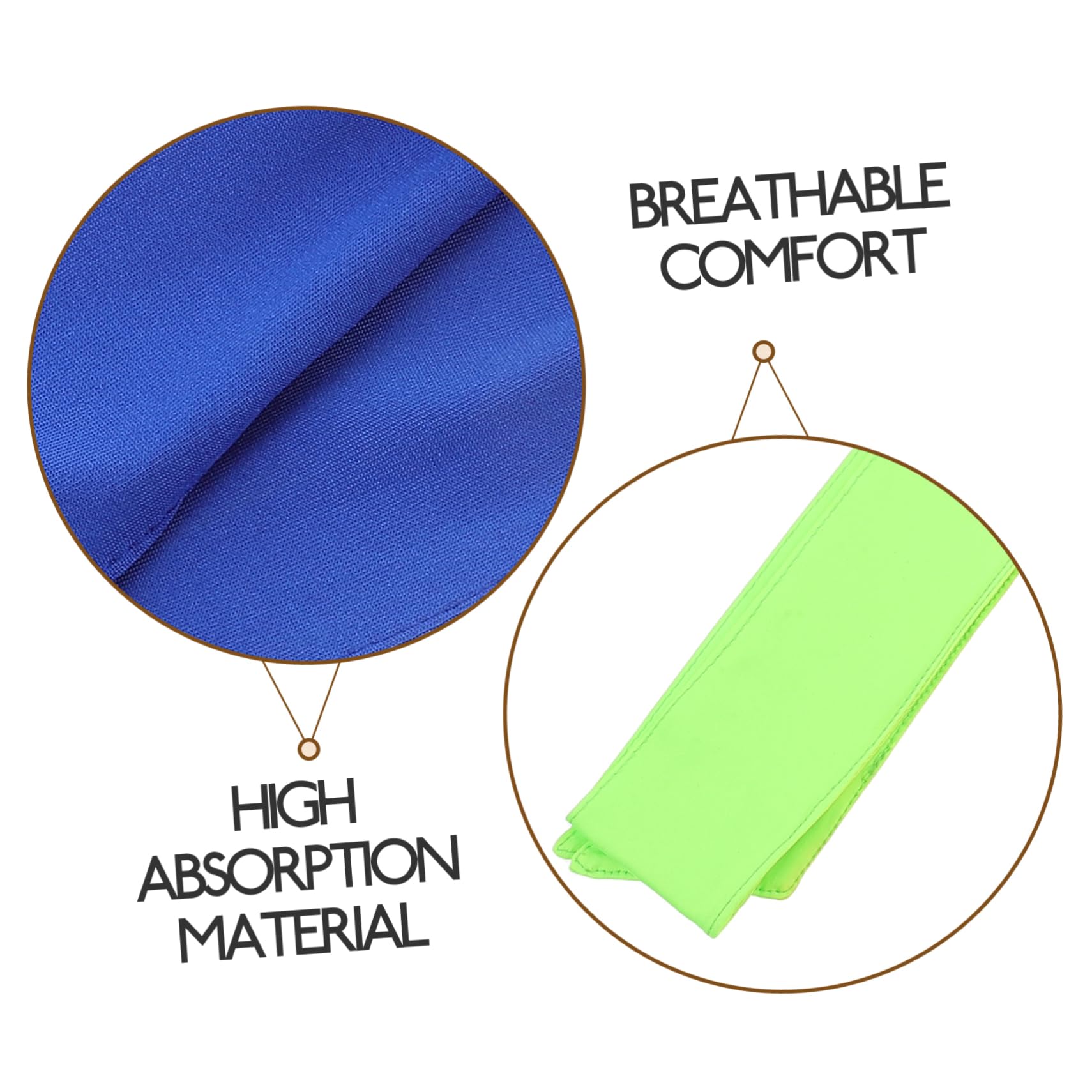 Beaupretty 24pièces Bandeau de Course Anti-Transpiration Bandeaux de Sport Respirants Bandeaux Unisexes à Nouer Contrôle Sueur Maintien Sûr et Confortable