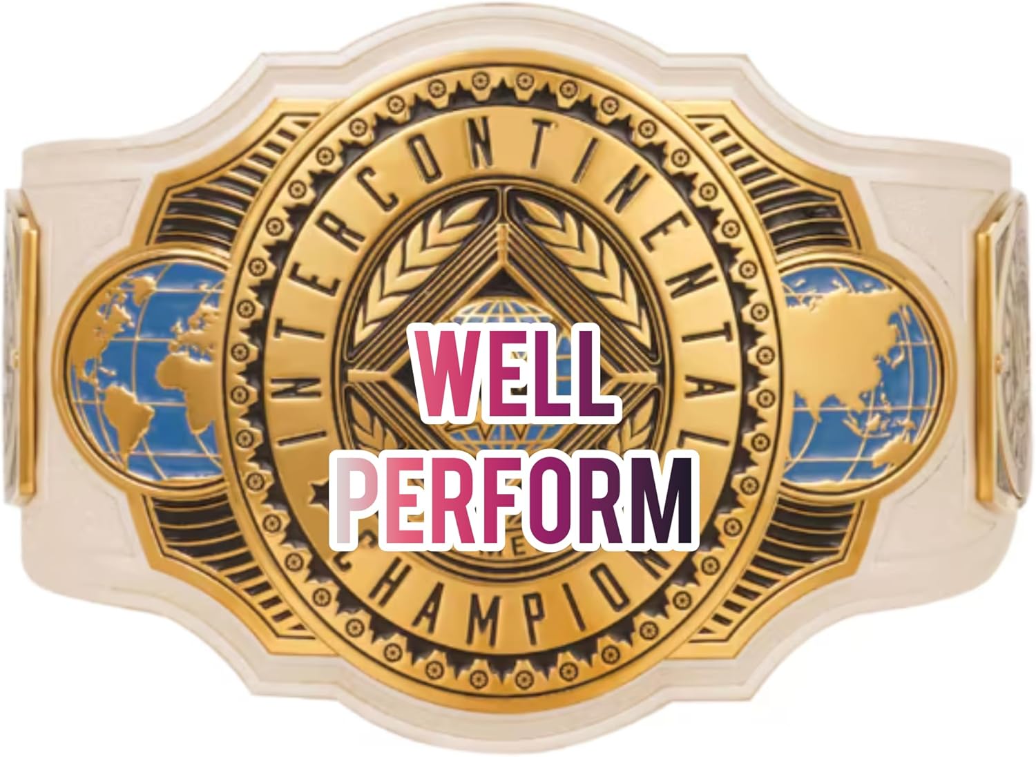 Women's intercontinental World Championship Title Belt Replica, World Heavyweight Wrestling Belt