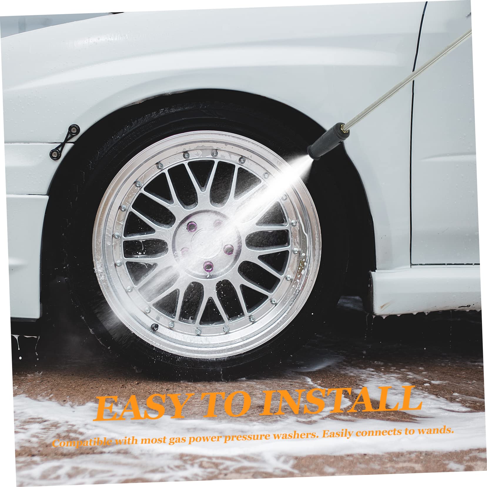 NOLITOY Accesorios para Hidrolimpiadora con Boquillas Ajustables para Coche Herramienta Profesional Resistente y Duradera para Limpieza de Vehículos y Superficies Exteriores