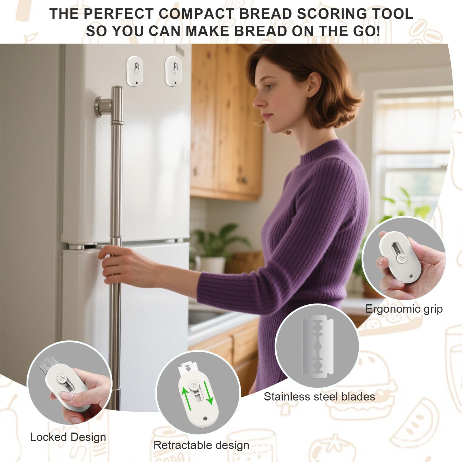 Herda Bread Lame - Professional Dough Scoring -7