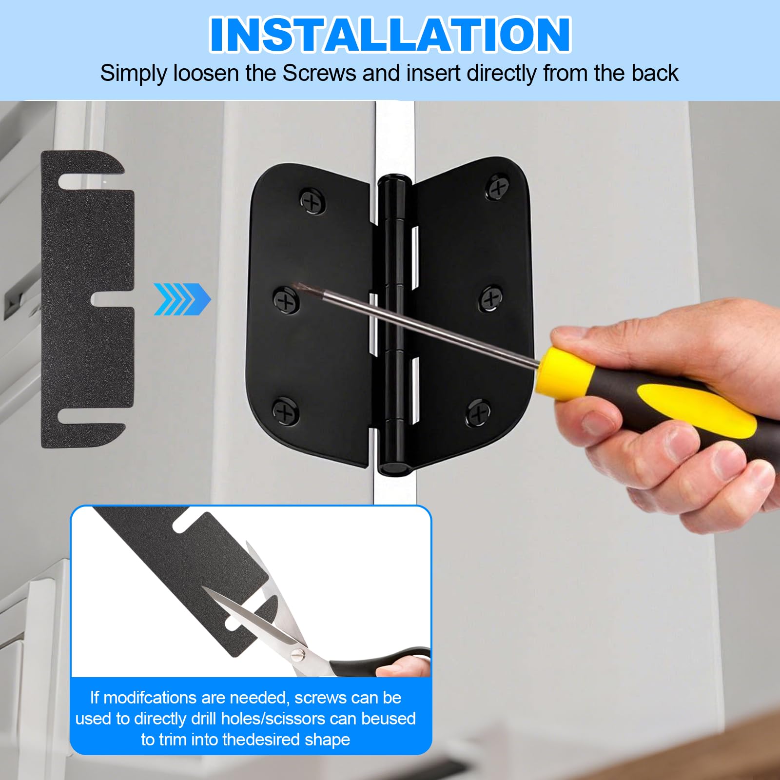 Door Hinge Shims Kit - Fix Door Alignment -4