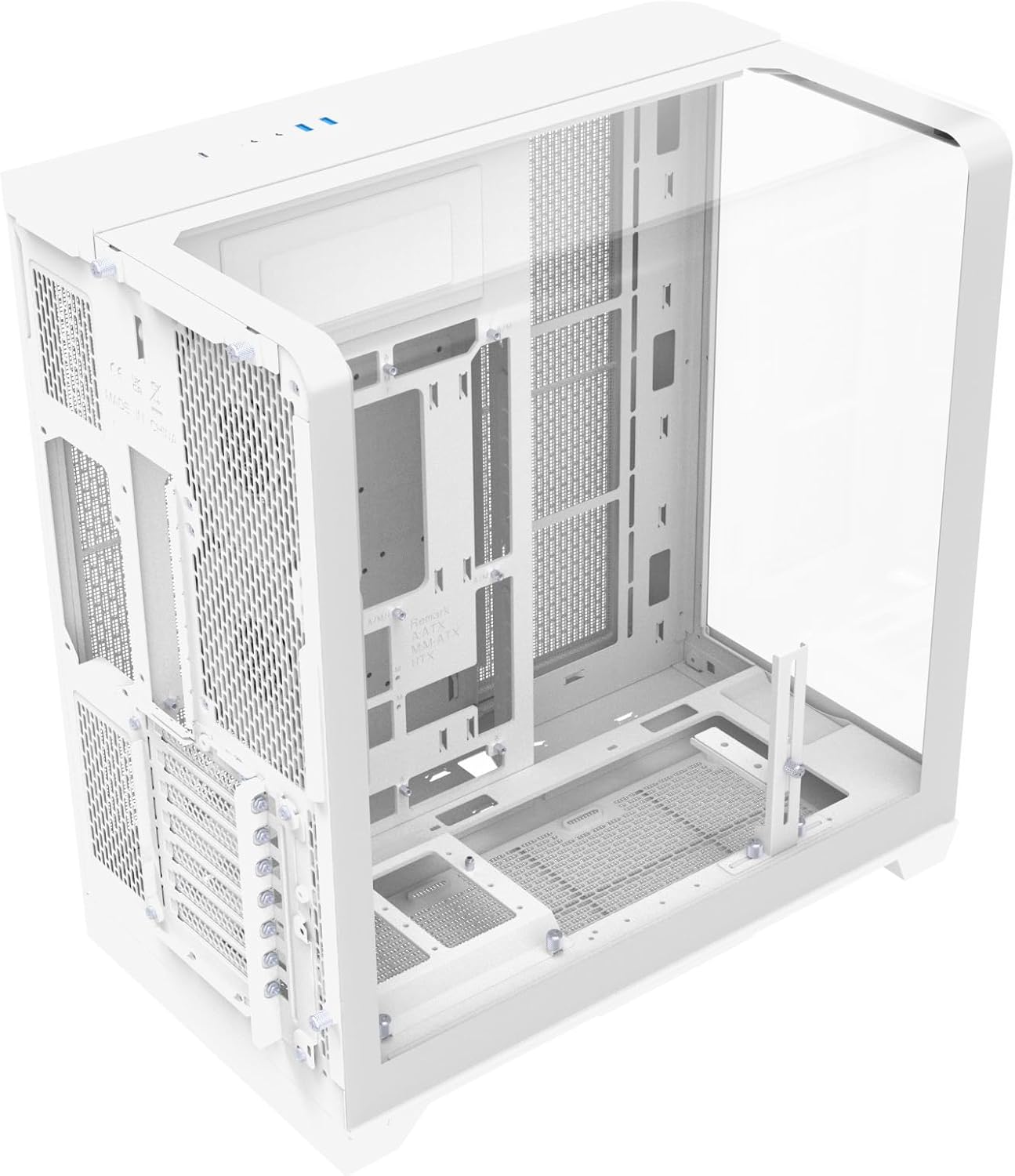 Thermaltake View 390 TG; Mid Tower; 2x120mm CT PWM Fans Included; 360mm Radiator Support; 460mm GPU Clearance; Hidden Connector Support; Rotatable PCIe Slots; Snow; CA-11F-00M6WN-01
