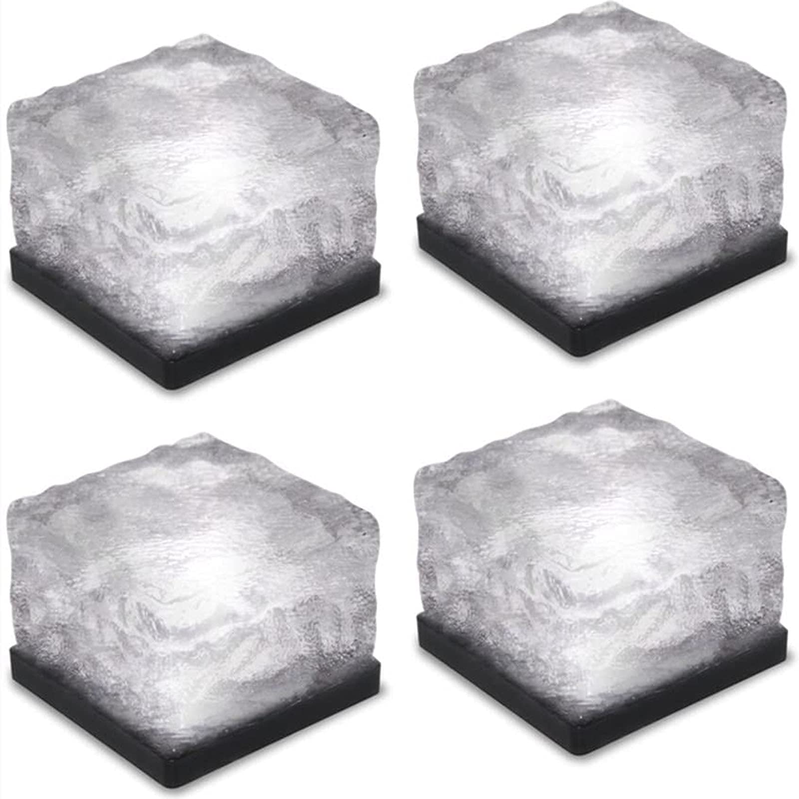 Solar Ice Cube Led Light Solar Brick Lights Outdoor Waterproof Brick Light Buried Light for Garden Courtyard Pathway
