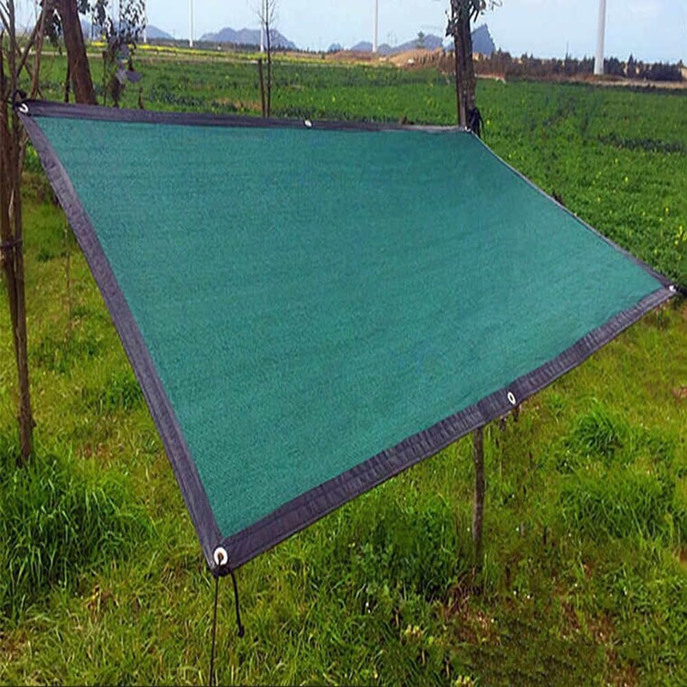 Red de malla transpirable de 8 x 8 m para obras de construcción, patios y pérgolas, cubierta de toldo con protección solar para exteriores y seguridad