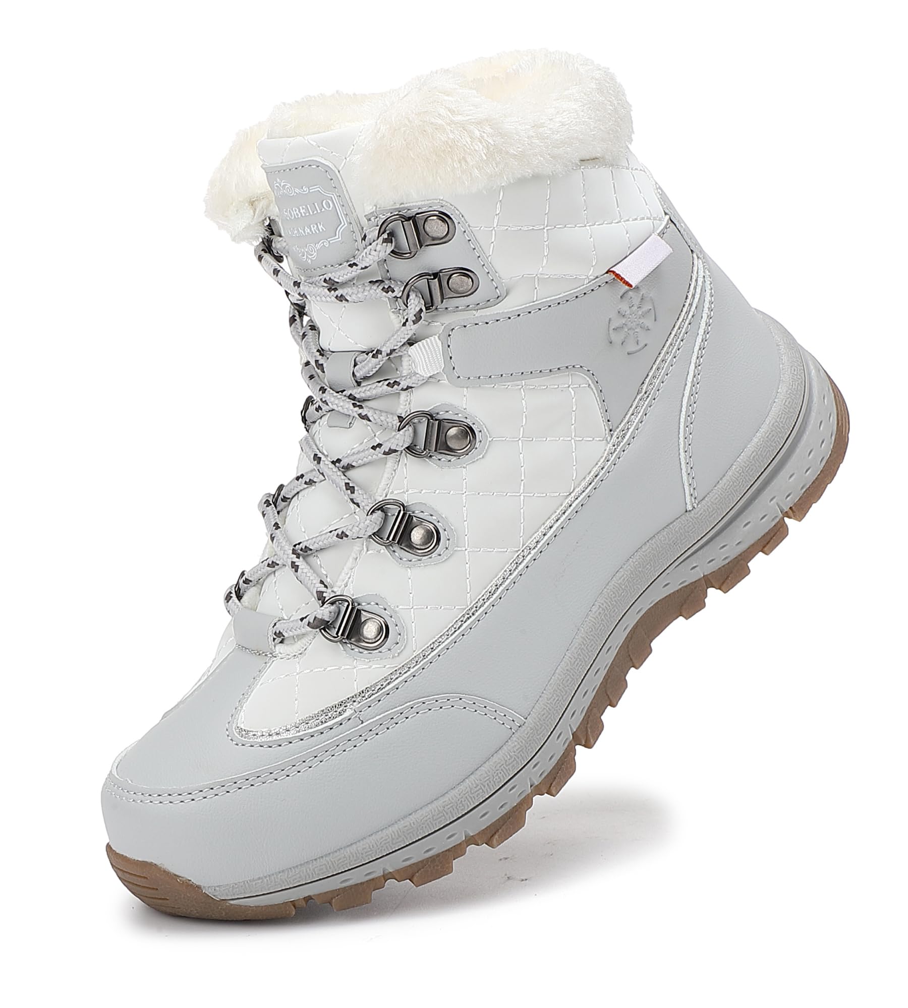 ARRIGO BELLO Donna Stivali da Neve Invernali Scarpe Allineato Pelliccia Caloroso Caviglia Piatto Stivaletti Sportive Boots Escursionismo 36-41