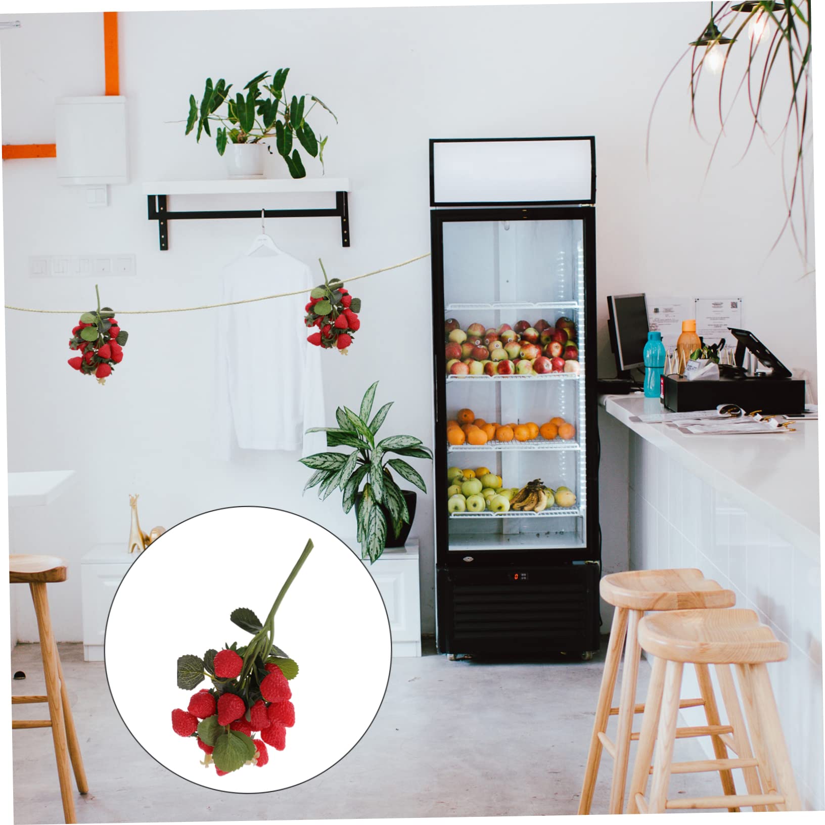PRETYZOOM 4 Pezzi Di Fragole Decorative Per La Casa Frutta Artificiale Realistica Per La Cucina E Il Matrimonio