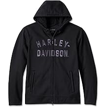 Men's Deflector Hooded Riding Fleece, Black - 98102-23VM