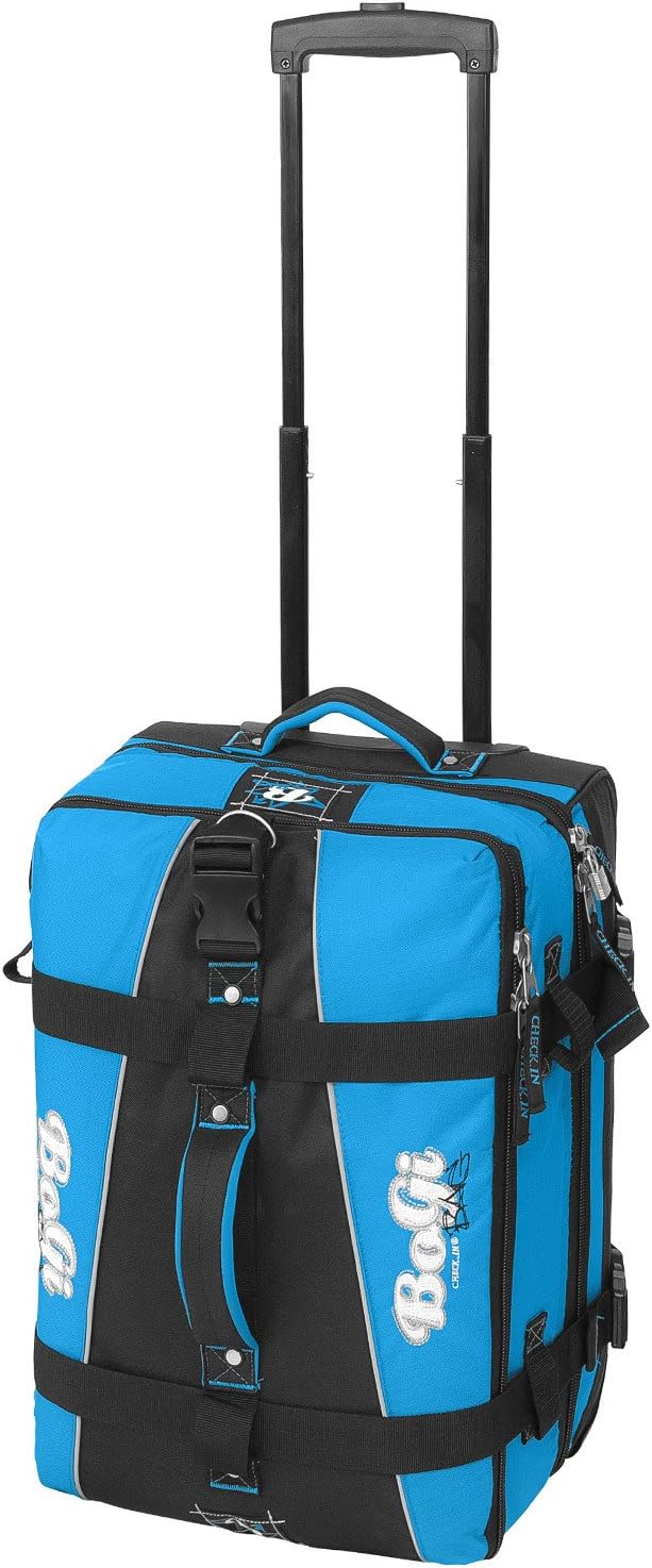 BoGi travel bag with skater wheels, trolley bag blue 40