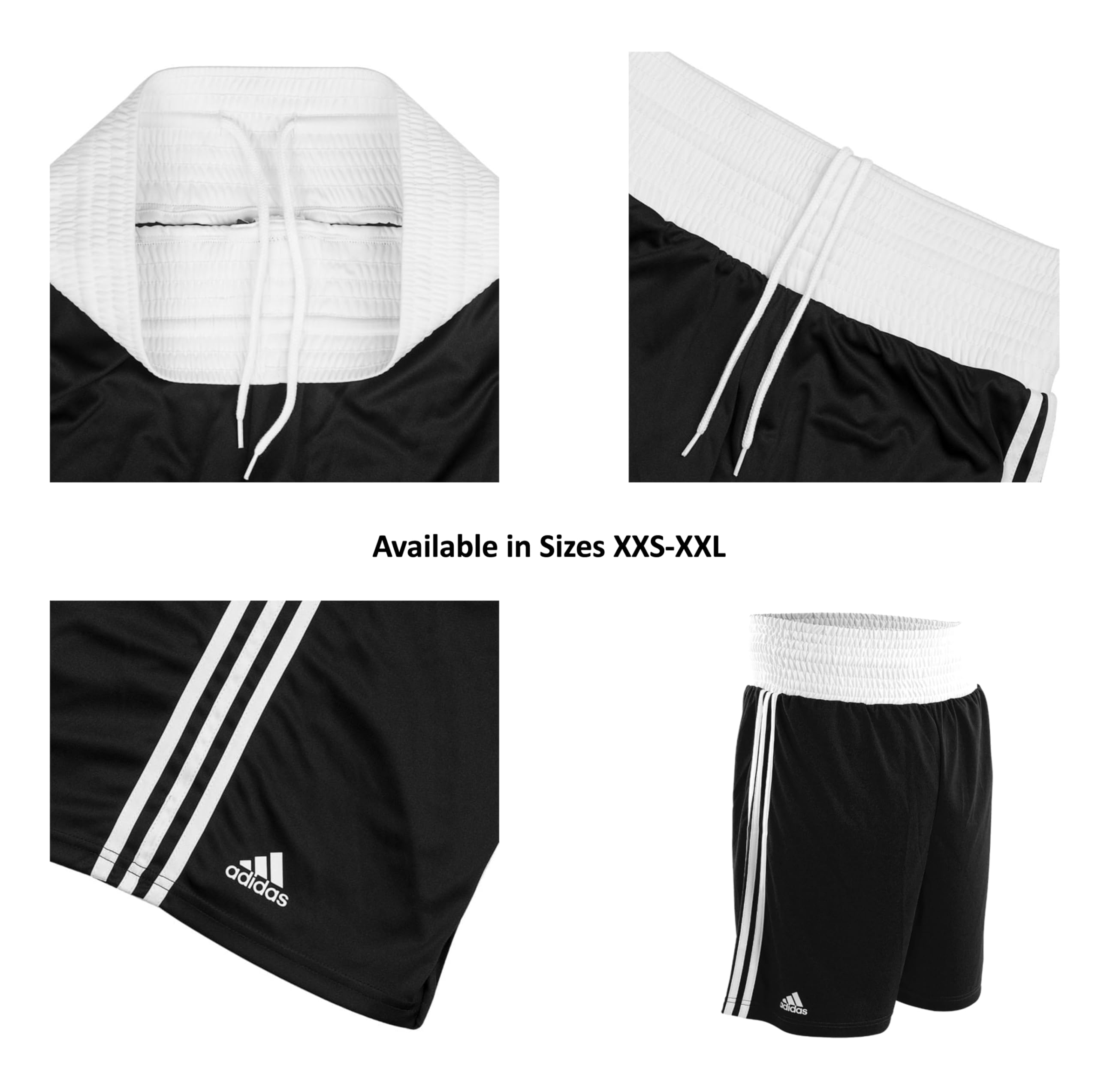 Adidas Base Punch - Pantalones Cortos de Boxeo para Entrenamiento y Lucha, se adaptan a Adultos, Hombres, Mujeres, niños, Artes Marciales Mixtas, Fitness, Kickboxing, Ropa de Gimnasio General,