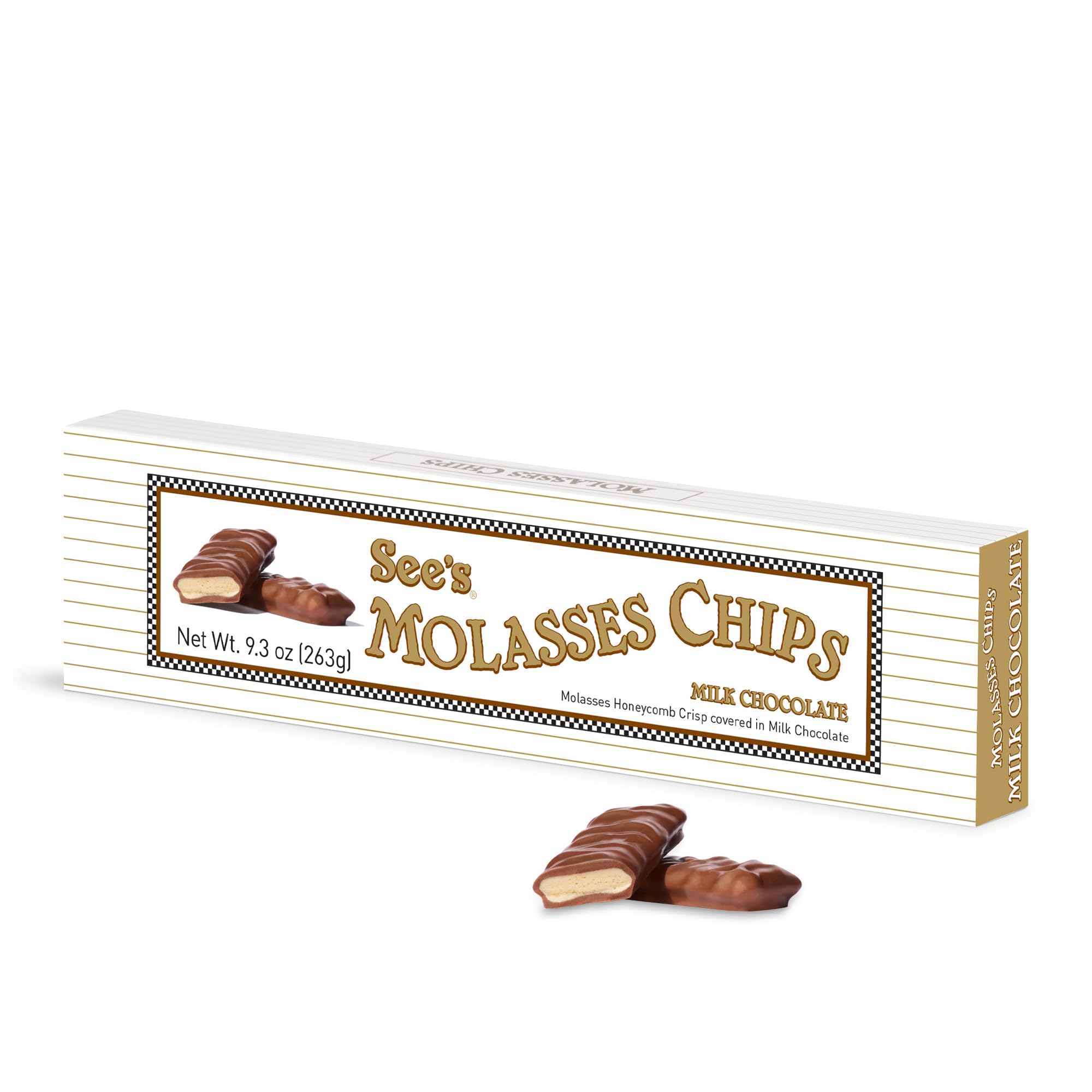 See’s Candies Milk Molasses Chips – Classic Candy, Gourmet Snack, 8 oz