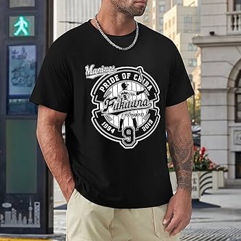 う*ら様 千葉ロッテマリーンズ選手　支給品Ｔシャツ サラリーマン金太郎 Tシャツ(黒) 千葉ロッテマリーンズコラボver