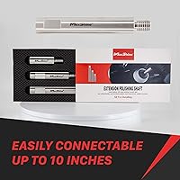 Vista 5 de Maxshine Juego universal de 3 piezas de eje de extensión de acero inoxidable y kit de pulido de espuma de 1 pulgada, 2 pulgadas, 3 pulgadas, 5