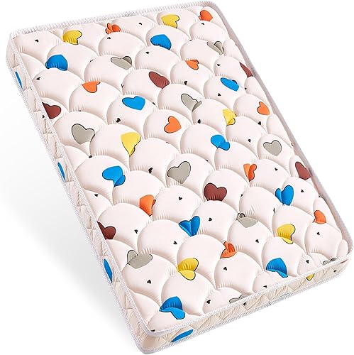 Colchón Pack and Play, 38 x 26 pulgadas, colchón de tela de algodón de alta calidad, colchón de patio de juegos reforzado con seguridad, se adapta a