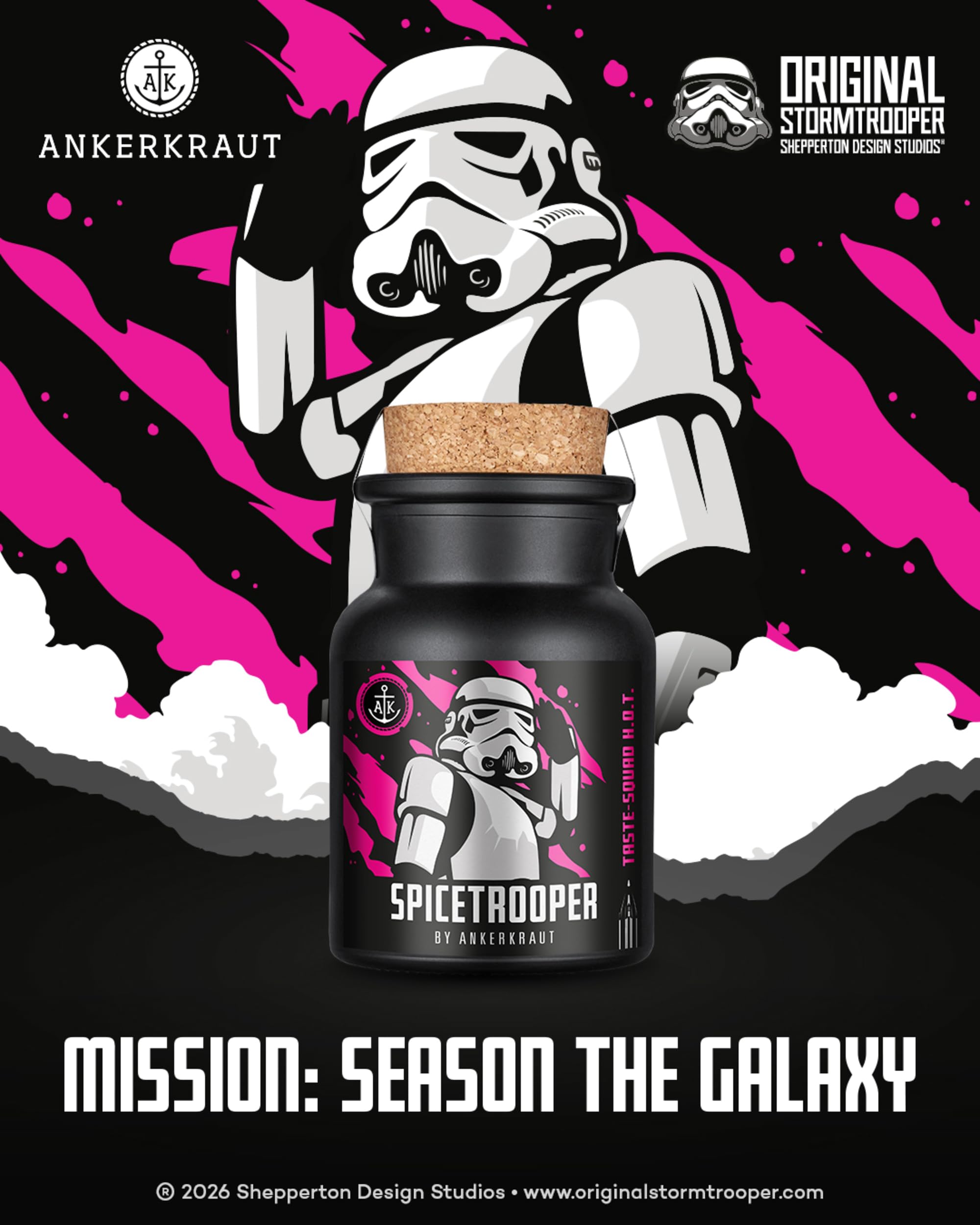 Ankerkraut Stormtrooper Gewürz-Box, mit Spicetrooper, Smoketrooper und Salttrooper, 345g Allrounder 3er Gewürz-Set