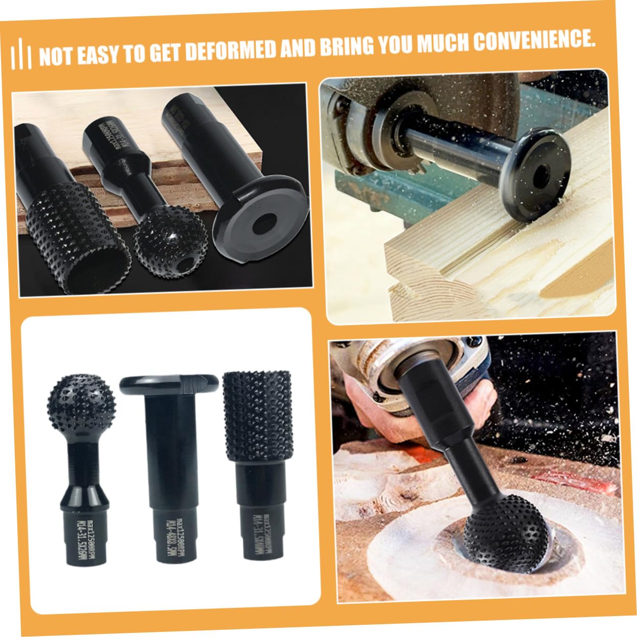 Accesorios para Amoladora Angular Herramienta Rotativa para Abrir Madera Resistente Altas Temperaturas sin Desgaste Compatible con Lijadoras de Kit para Carpintería