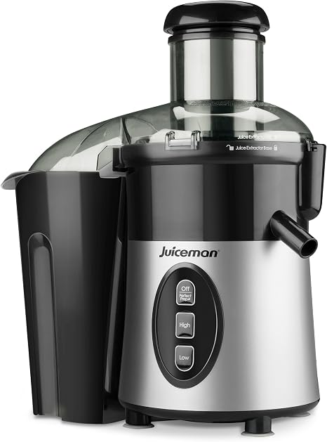 Amazon.com: juiceman jm1000 m juiceman Express Junior Silver Metallic Juice  Extractor y procesador de alimentos : Hogar y Cocina