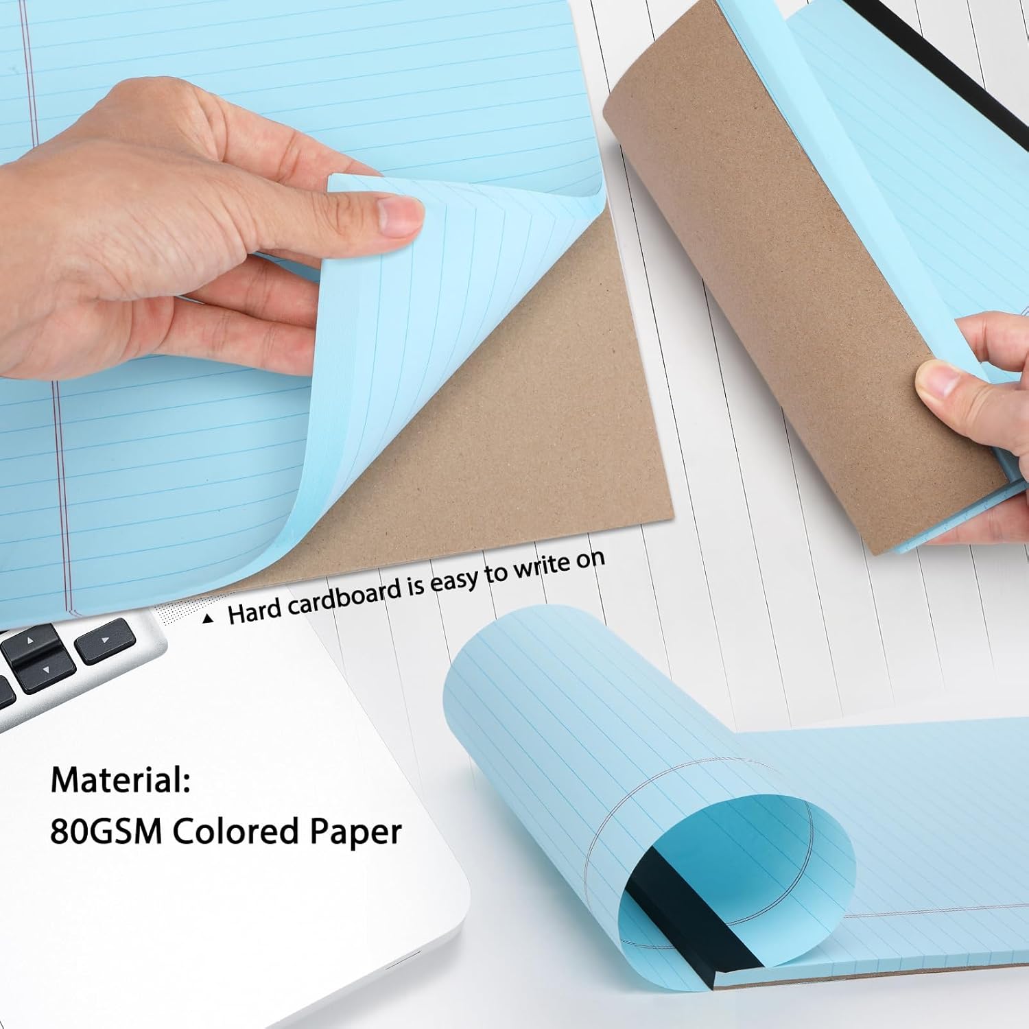 Toplive Colored Legal Pads 8.5 x 11 inch, 4 Pack Colored Writing Notepads College Ruled, Colorful Legal Note Pads Tearable Notebook Line Paper for Office School College, 50 Sheets/Pack 6 71 ZXxuF BL. SL1500