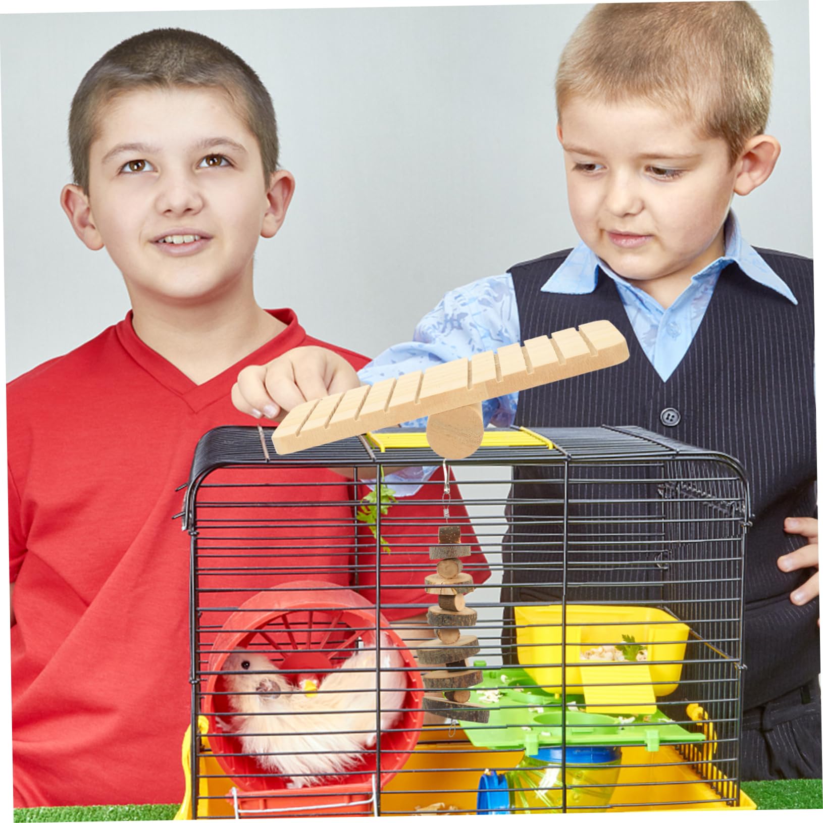 Kratzbrett für Kaninchen Kauspielzeug für Hamster und Kleine Haustiere Beißspielzeug aus Holz für Zahnpflege und Beschäftigung
