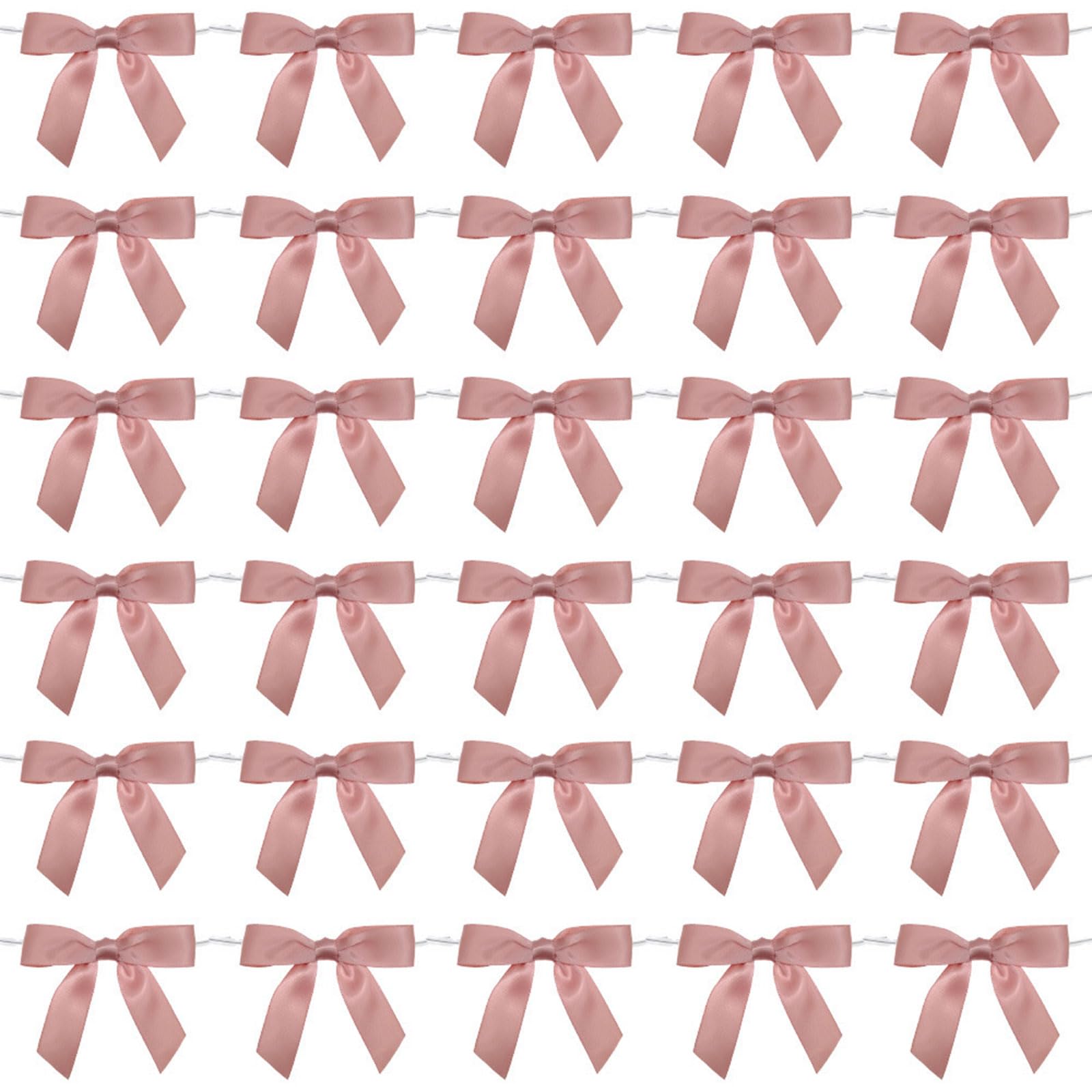 sodeber 50Pcs Bowknot Ribbon Drinking Cup Identifier Elegant Packaging Fun for Parties Birthdays and Festival Occasion Drinking Cup Identifier