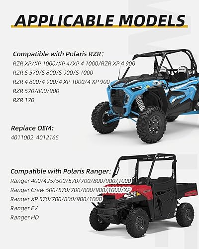 Miniatura 6 de QUICKWOLF 4012166 Interruptor de encendido, interruptor de llave de 4 posiciones compatible con Polaris Ranger 400 500 570 800 ACE 570 900 RZR 570 4