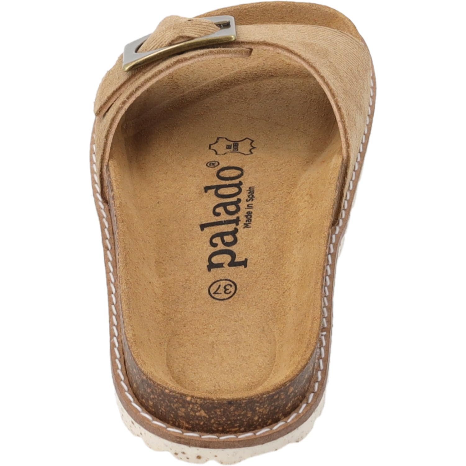 Palado Pantoletten Damen Sardo Corda - bequeme Sandalen Made in Spain - elegante Hausschuhe mit Kork-Fußbett - modische Sommerschuhe