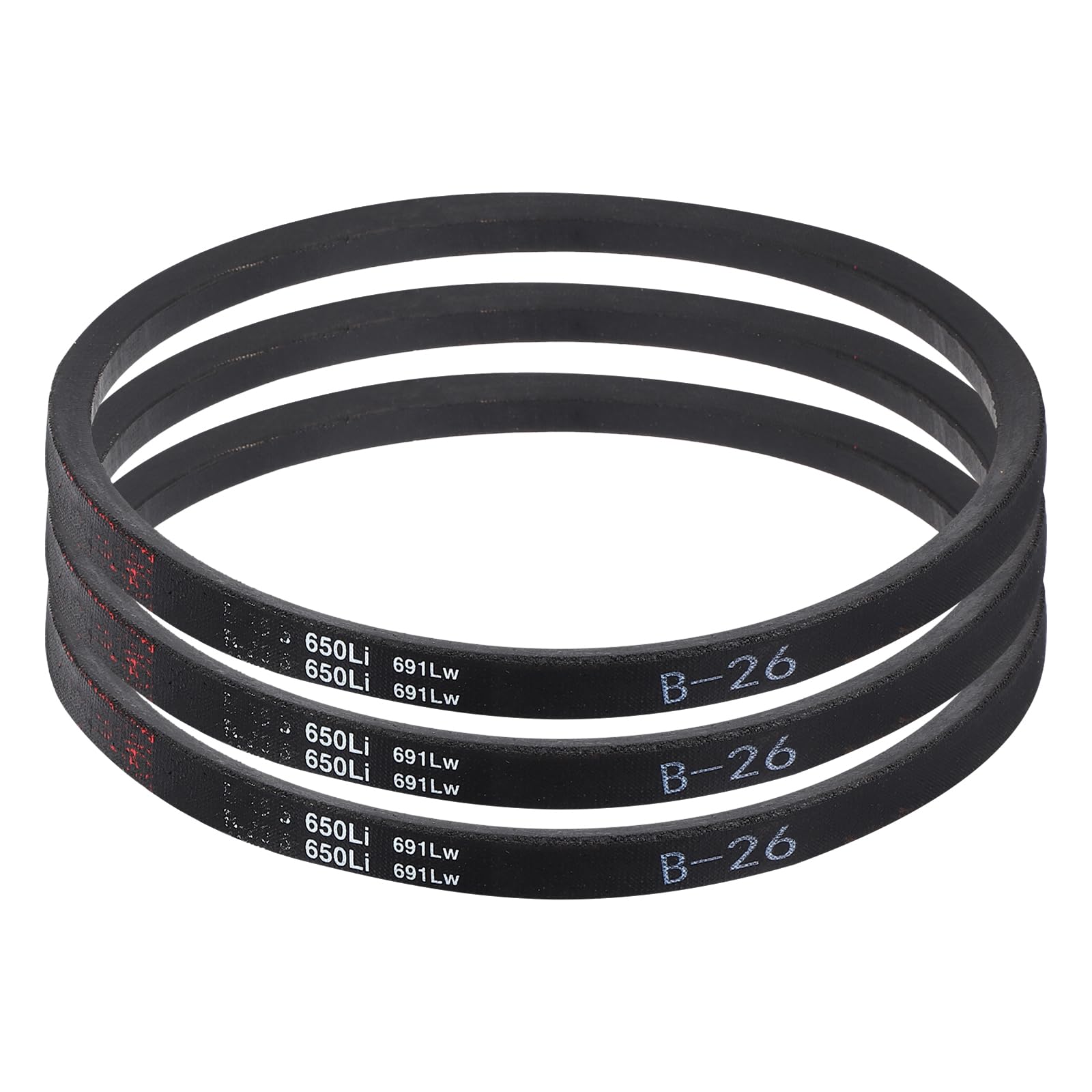 uxcell 3 Pack B45 Classic Wrapped V-Belt, 48" Outside Circumference Wrapped Industrial Rubber V-Belt B Profile V-Belt for Industrial Machinery Equipment, Black — Amazon image 19