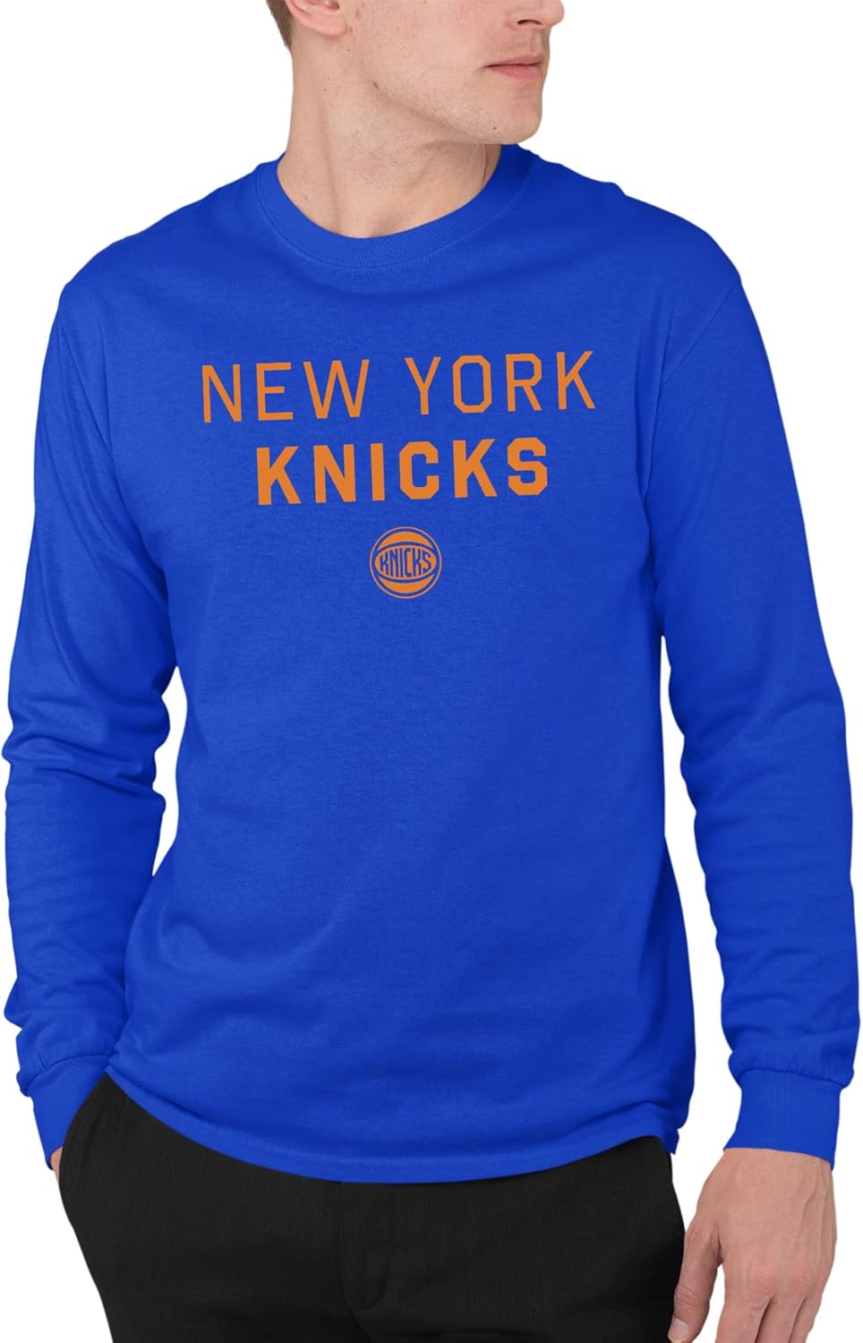 Junk Food NBA - Core Stacked - Officially Licensed Adult Pullover Fleece Crew Neck for Men and Women