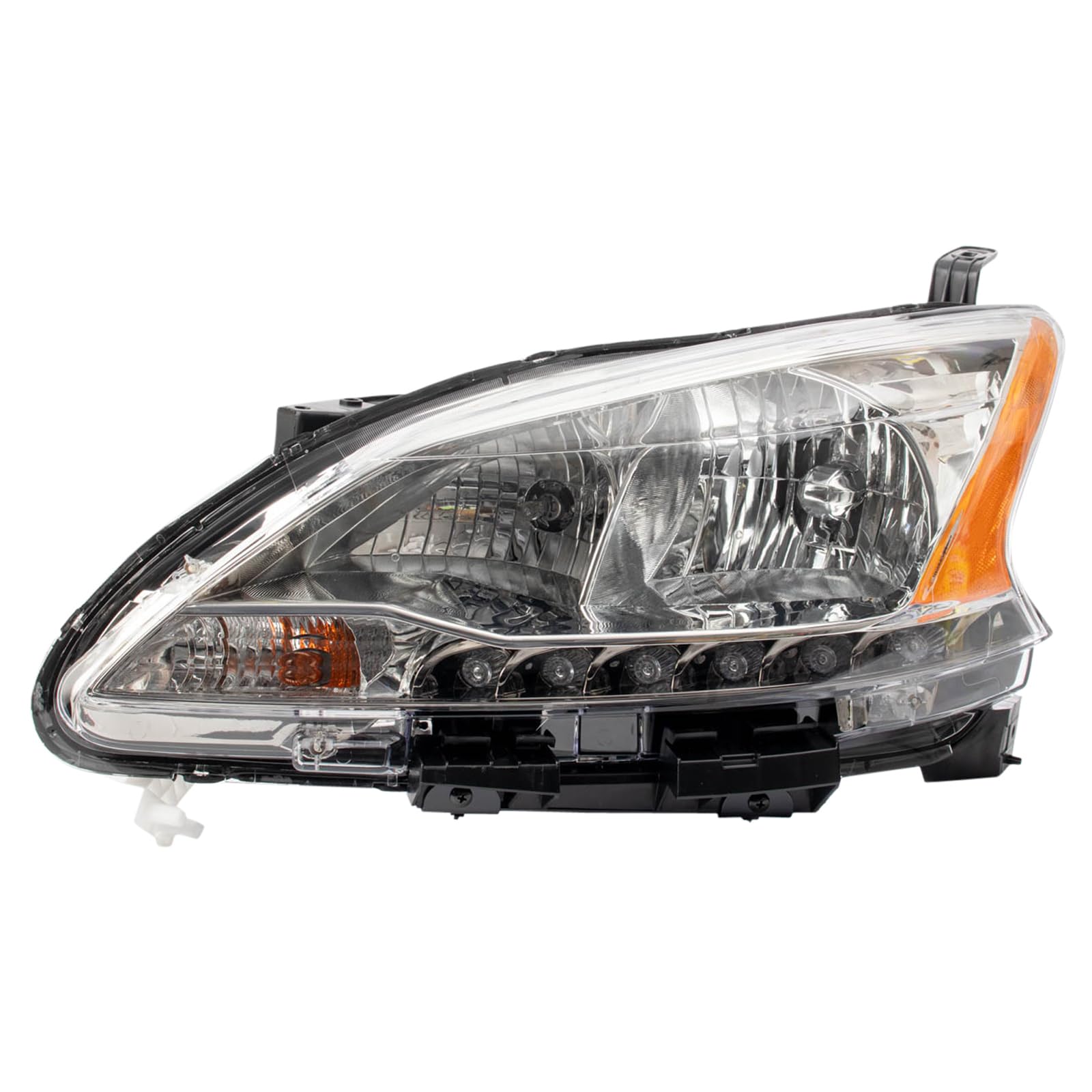 TRQ Driver Side Headlight Assembly Halogen for 2013-2015 Nissan Sentra