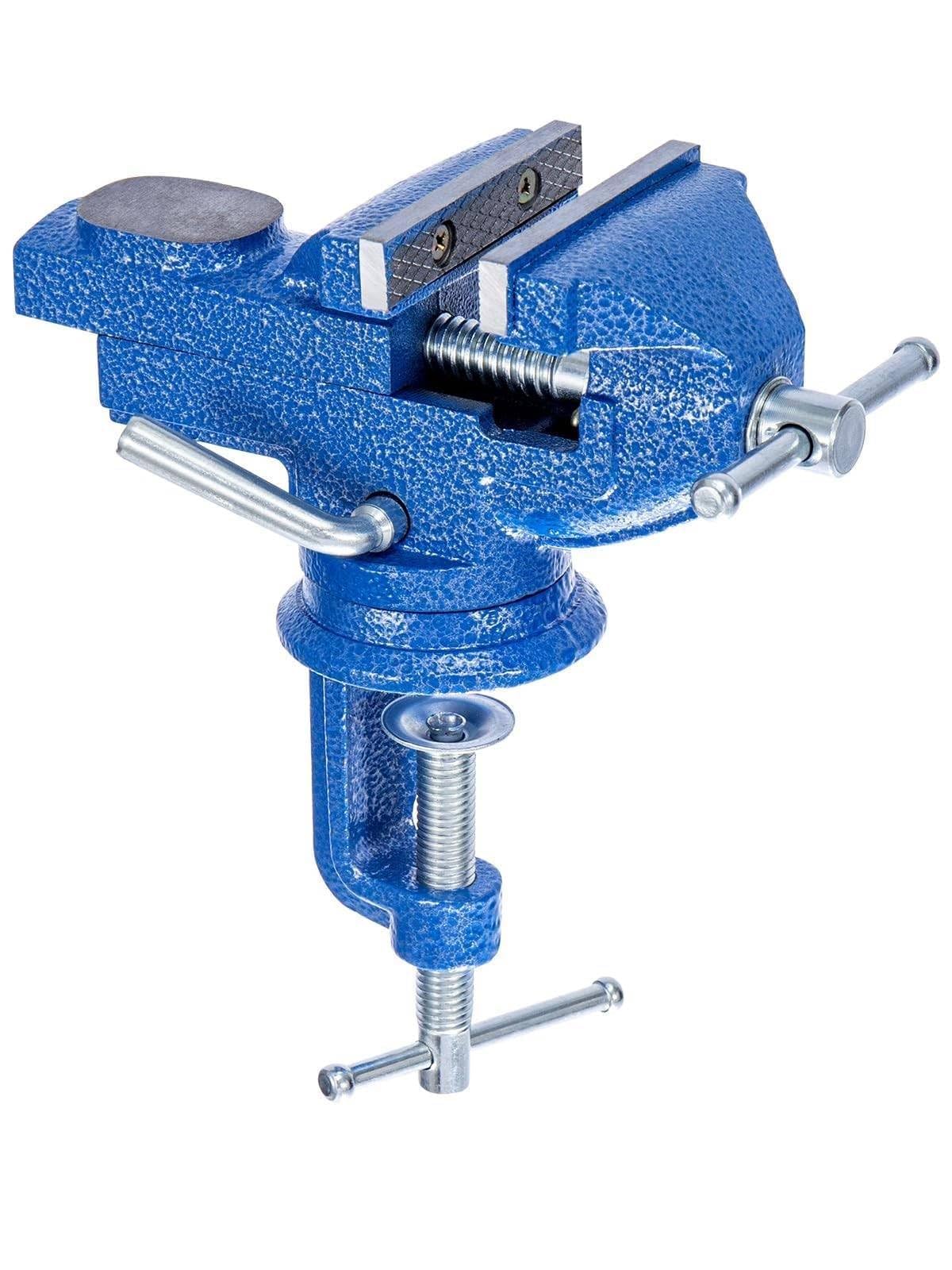 Sunnynest 70Mm Bench Vise 60Mm Workbench Table Vice 360° Multi-Angle Swivel Base Clamp Vise Bench Vice Clamp For Diy Clamps Craft Table Tool (70Mm)