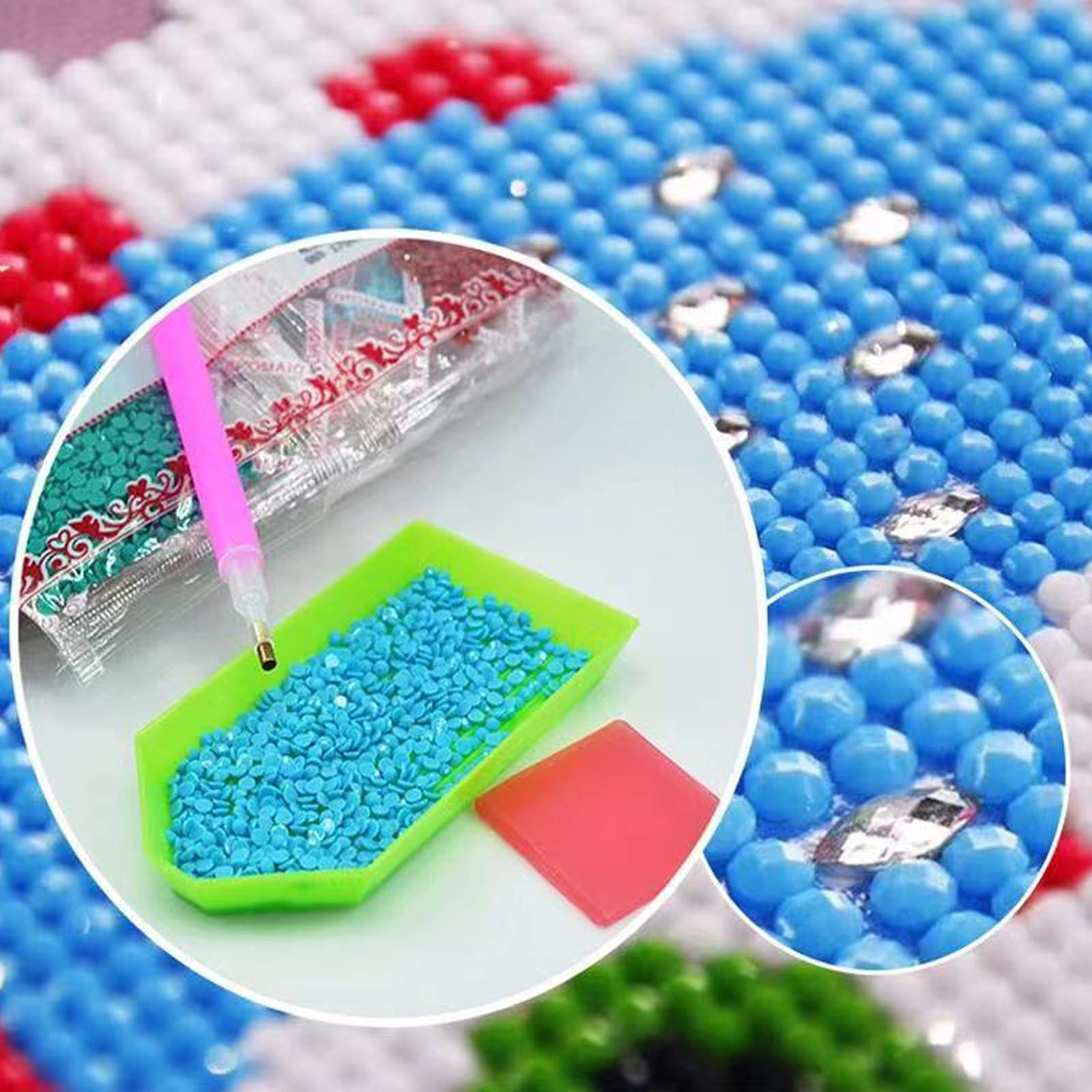 Kit Pittura Diamanti 5D Fai Da Te | Rana Con Strass | Quadro Mosaico 30x40 Cm Per Adulti E Bambini