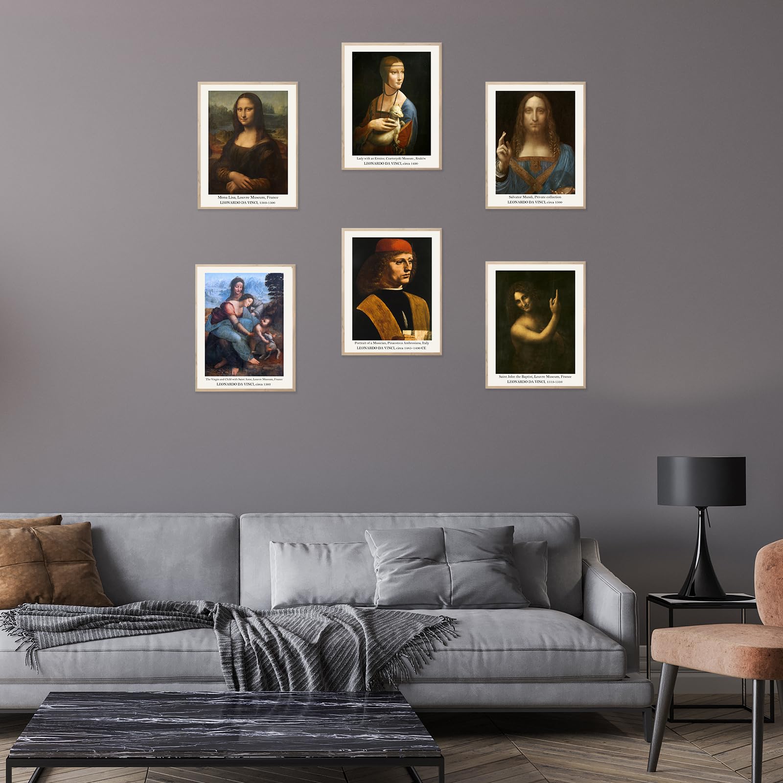 Runa Art Photo Wallpaper Collage Leonardo Da Vinci Modern Non-Woven Living Room Bedroom Made In Germany Brown 9319010a - View #10